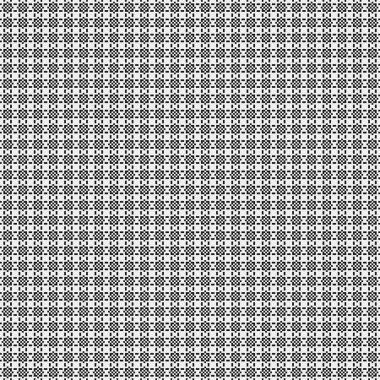 Noktalı siyah beyaz haç deseni, logo üretken hesaplama sanatı çizimi