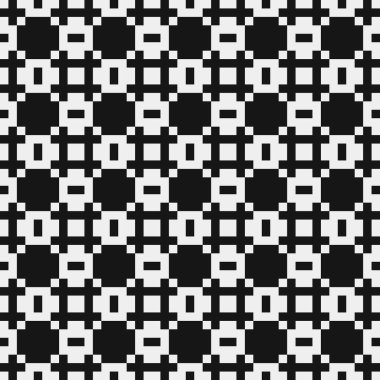 Soyut çapraz desen. Üretici noktalar logosu. Hesaplama sanatı illüstrasyonu 