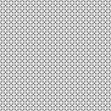 Soyut siyah ve beyaz süs desenli vektör çizimi