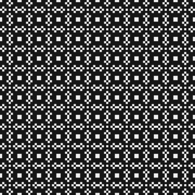 Soyut çapraz desen. Üretici noktalar logosu. Hesaplama sanatı illüstrasyonu 