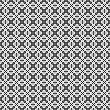 Soyut geometrik çapraz siyah beyaz desen, vektör illüstrasyonu 
