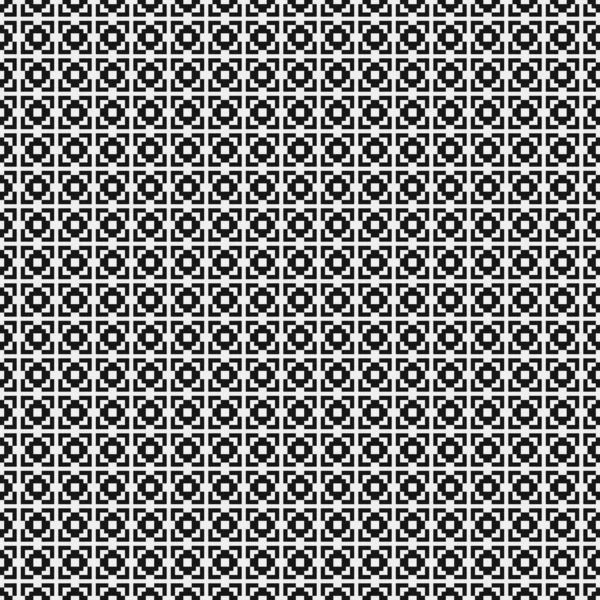 Ilustración Abstracta Del Vector Patrón Ornamental Blanco Negro — Vector de stock