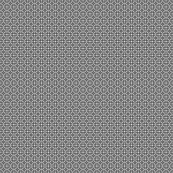 シームレスな幾何学的抽象黒白の背景ベクトル図 — ストックベクタ