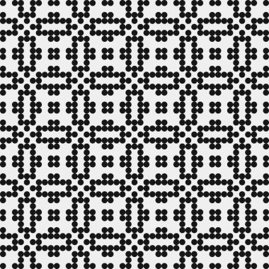 Noktalı soyut geometrik desen, üretken hesaplama sanatı çizimi 