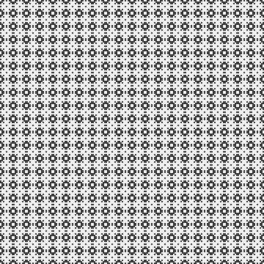 Soyut siyah ve beyaz süs desenli vektör çizimi