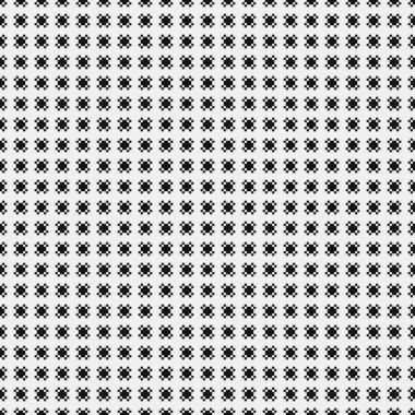 Soyut siyah ve beyaz süs desenli vektör çizimi