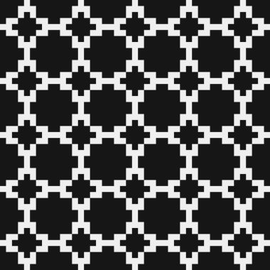 soyut geometrik siyah beyaz desen, vektör illüstrasyonu 