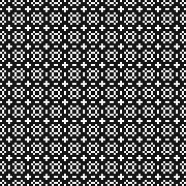 Soyut çapraz desen. Üretici noktalar logosu. Hesaplama sanatı illüstrasyonu 