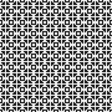 soyut geometrik siyah beyaz desen, vektör illüstrasyonu 