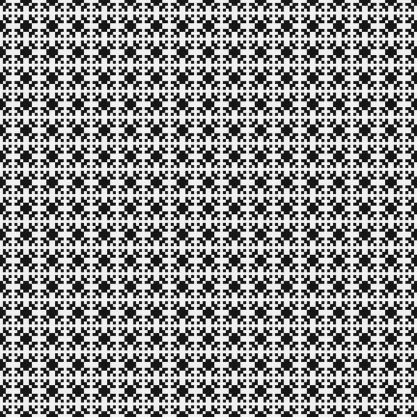 Abstract Geometric Crossed Black White Pattern Vector Illustration — Stock Vector