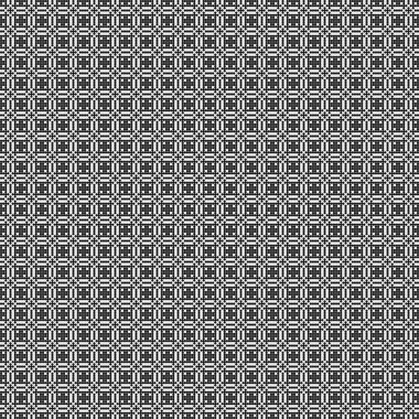 Soyut siyah ve beyaz süs desenli vektör çizimi