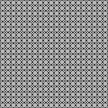 Soyut tekrarlanan çapraz desenli logo, üretken hesaplama sanatı çizimi   