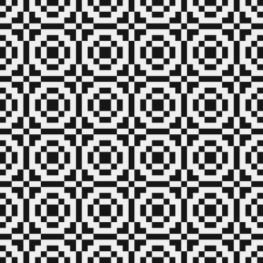 Soyut çapraz desen. Üretici noktalar logosu. Hesaplama sanatı illüstrasyonu 