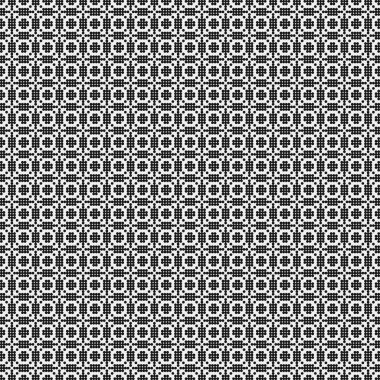 Soyut siyah ve beyaz süs desenli vektör çizimi