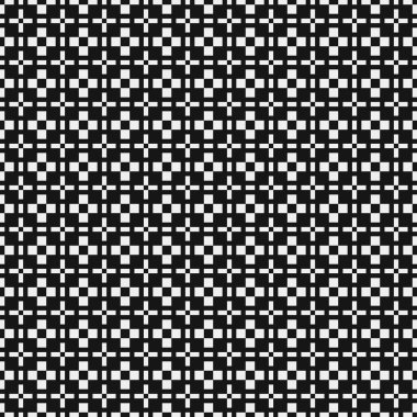 Soyut çapraz desen. Üretici noktalar logosu. Hesaplama sanatı illüstrasyonu 