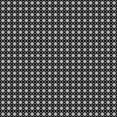 Soyut çapraz desen. Üretici noktalar logosu. Hesaplama sanatı illüstrasyonu 