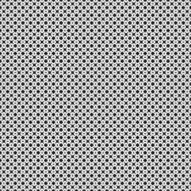 Soyut çapraz desen. Üretici noktalar logosu. Hesaplama sanatı illüstrasyonu 