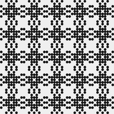 Noktalı soyut geometrik desen, üretken hesaplama sanatı çizimi 