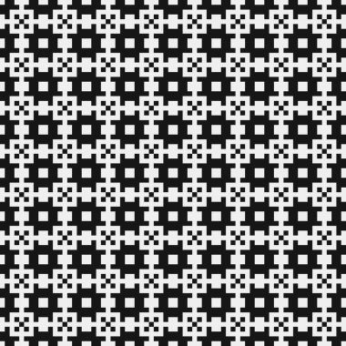 Soyut çapraz desen. Üretici noktalar logosu. Hesaplama sanatı illüstrasyonu 