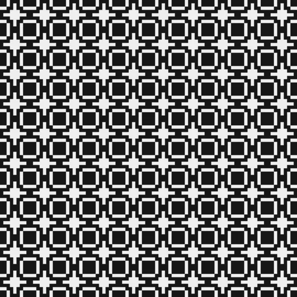 Patrón Abstracto Geométrico Blanco Negro Ilustración Vectorial — Vector de stock