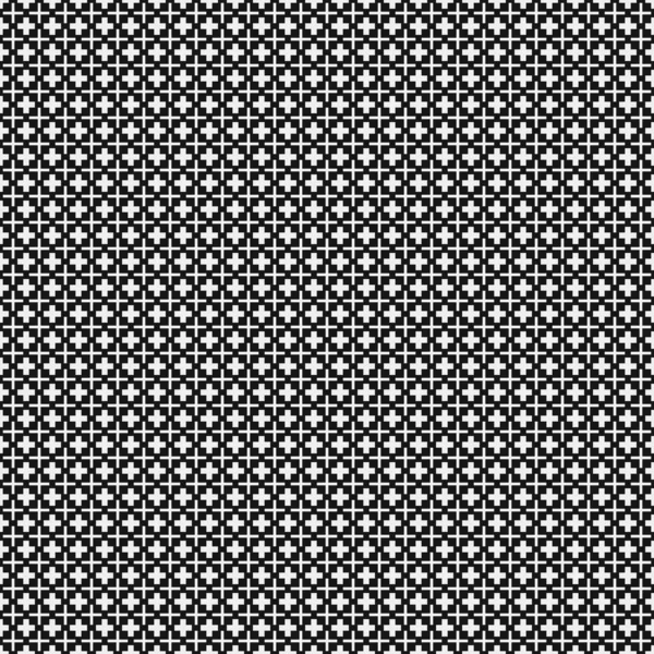 Motif Abstrait Géométrique Noir Blanc Illustration Vectorielle — Image vectorielle