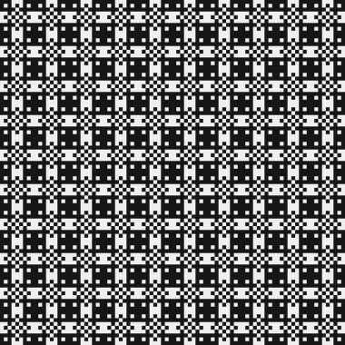 Siyah ve beyaz noktalı kusursuz desen. vektör illüstrasyonu