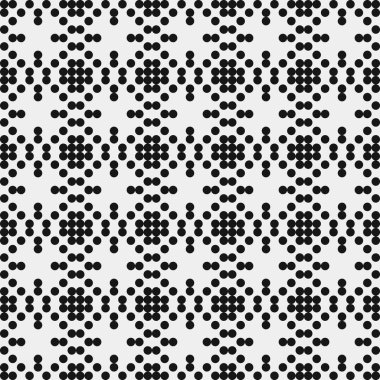 Noktalı soyut geometrik desen, üretken hesaplama sanatı çizimi 