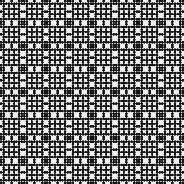 Basit geometrik soyut siyah beyaz arkaplan, vektör illüstrasyonu tekrarlanıyor 