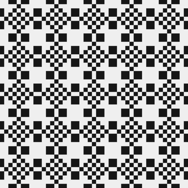 Sømløst Mønster Med Sorte Hvide Linjer Vektorillustration – Stock-vektor
