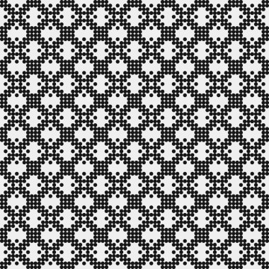 Noktalı soyut geometrik desen, üretken hesaplama sanatı çizimi 