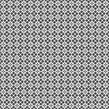 Siyah ve beyaz geometrik arkaplanın kusursuz deseni