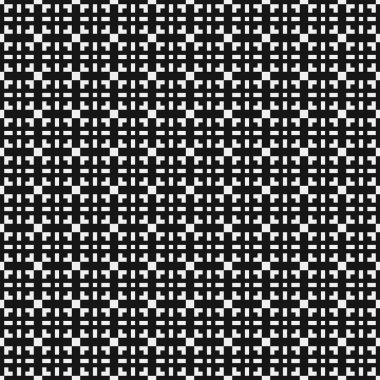 Soyut siyah ve beyaz süs desenli vektör çizimi