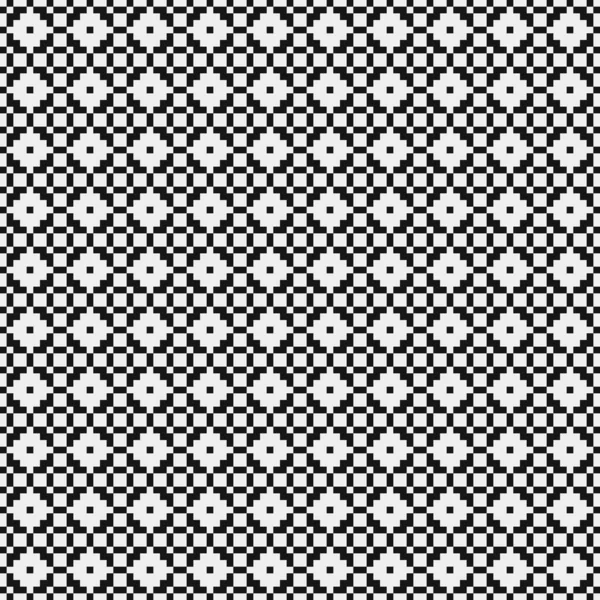Absztrakt Geometriai Keresztezett Fekete Fehér Minta Vektor Illusztráció — Stock Vector