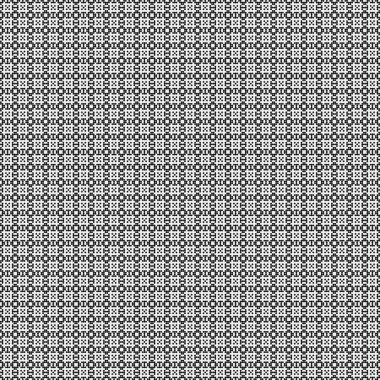 Soyut siyah ve beyaz süs desenli vektör çizimi