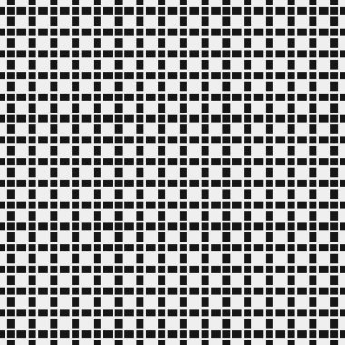Kusursuz siyah-beyaz geometrik desen. Vektör illüstrasyonu.