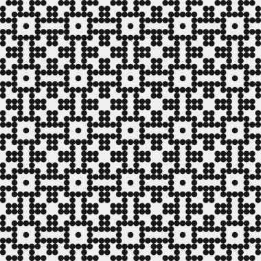 Noktalı soyut desen, üretken hesaplama sanatı çizimi 