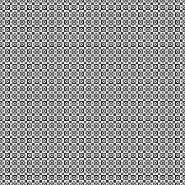 Noktalı siyah beyaz haç deseni, logo üretken hesaplama sanatı çizimi