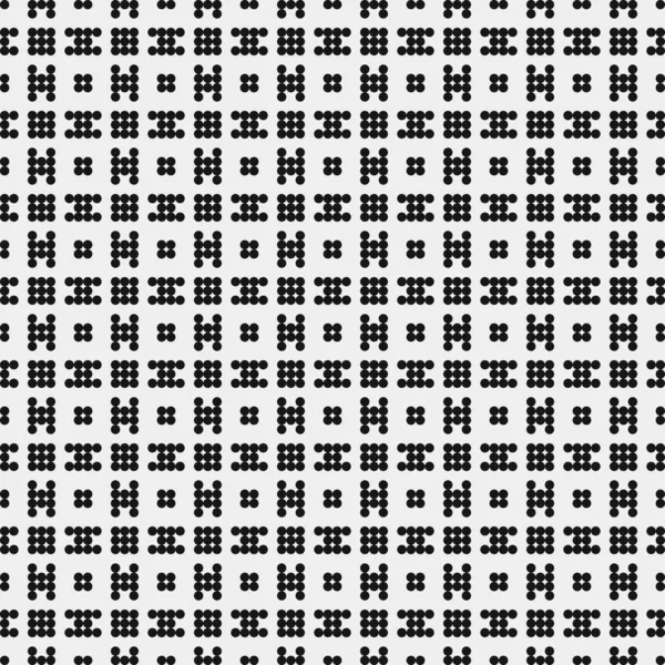 Schwarz Weiß Nahtlose Geometrische Formen Hintergrund Vektorillustration — Stockvektor