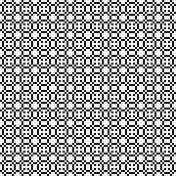 Vector Seamless Pattern Black White Geometric Tiles — Stock Vector