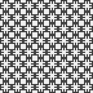 Basit geometrik soyut siyah beyaz arkaplan, vektör illüstrasyonu tekrarlanıyor 