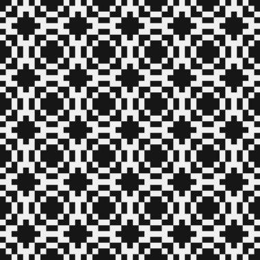 soyut geometrik siyah beyaz desen, vektör illüstrasyonu 