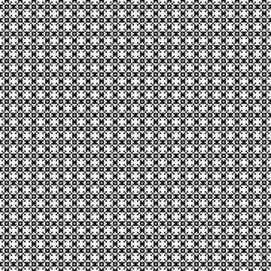 Soyut geometrik çapraz siyah beyaz desen, vektör illüstrasyonu 