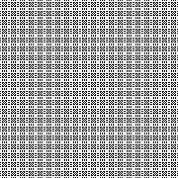 Seamless Pattern Black White Geometric Shapes — Stock Vector