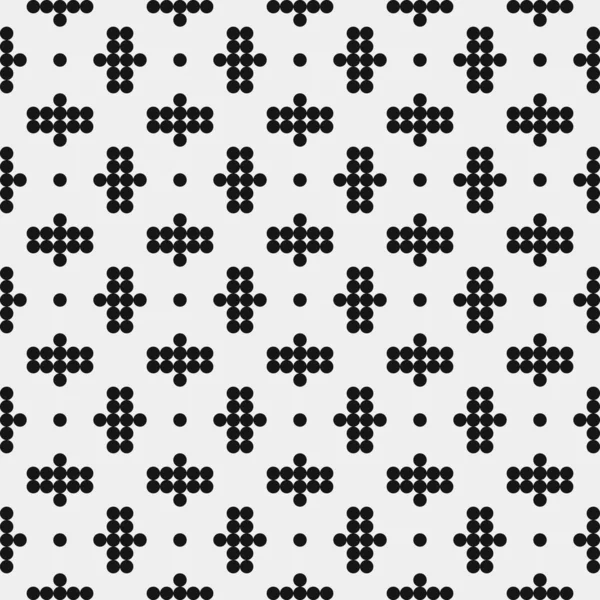 Abstrakt Cross Dots Mönster Bakgrund Vektorillustration — Stock vektor