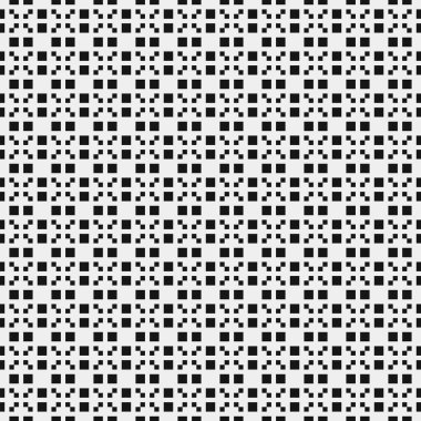 Soyut siyah ve beyaz süs desenli vektör çizimi