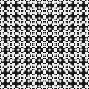 Noktalı soyut desen, üretken hesaplama sanatı çizimi 