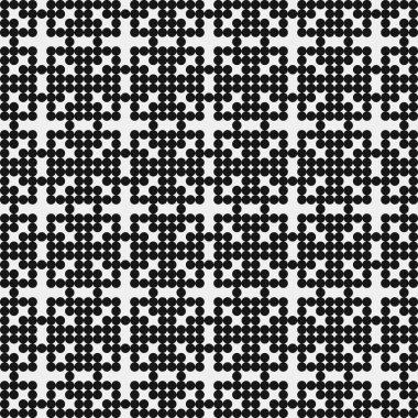 Soyut Çapraz Noktalar Şablonu, arka plan. Vektör illüstrasyonu  