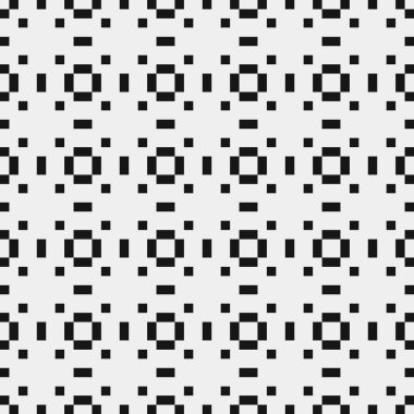 Siyah ve beyaz geometrik kusursuz desen. Soyut arkaplan. vektör sanatı.