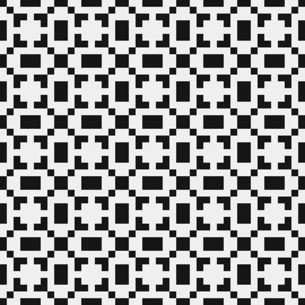 Patrón Abstracto Geométrico Blanco Negro Ilustración Vectorial — Vector de stock