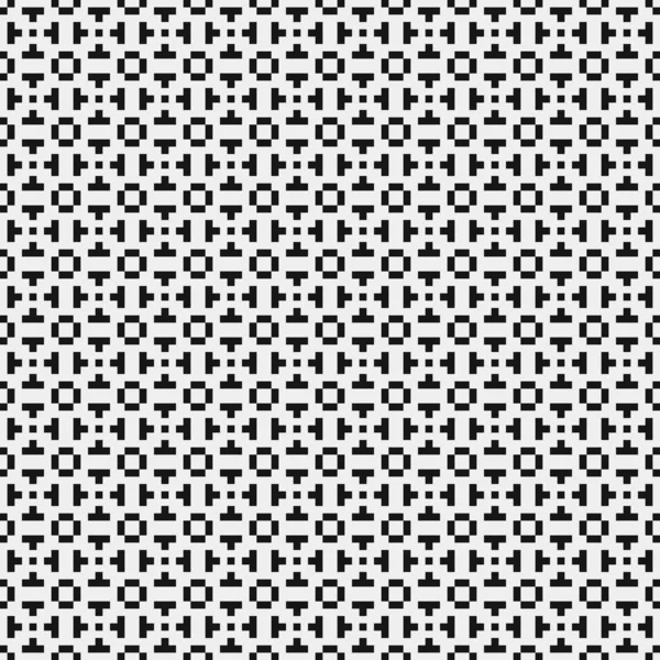 Resumen Geométrico Cruzado Patrón Blanco Negro Ilustración Vectorial — Vector de stock
